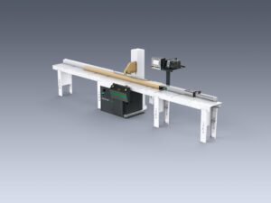 SOLID CUT U 500 solid easystop table rollers kerf right right grey - Král Žilina