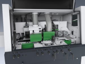 SOLID PROFILE P 300 machine interior - Král Žilina